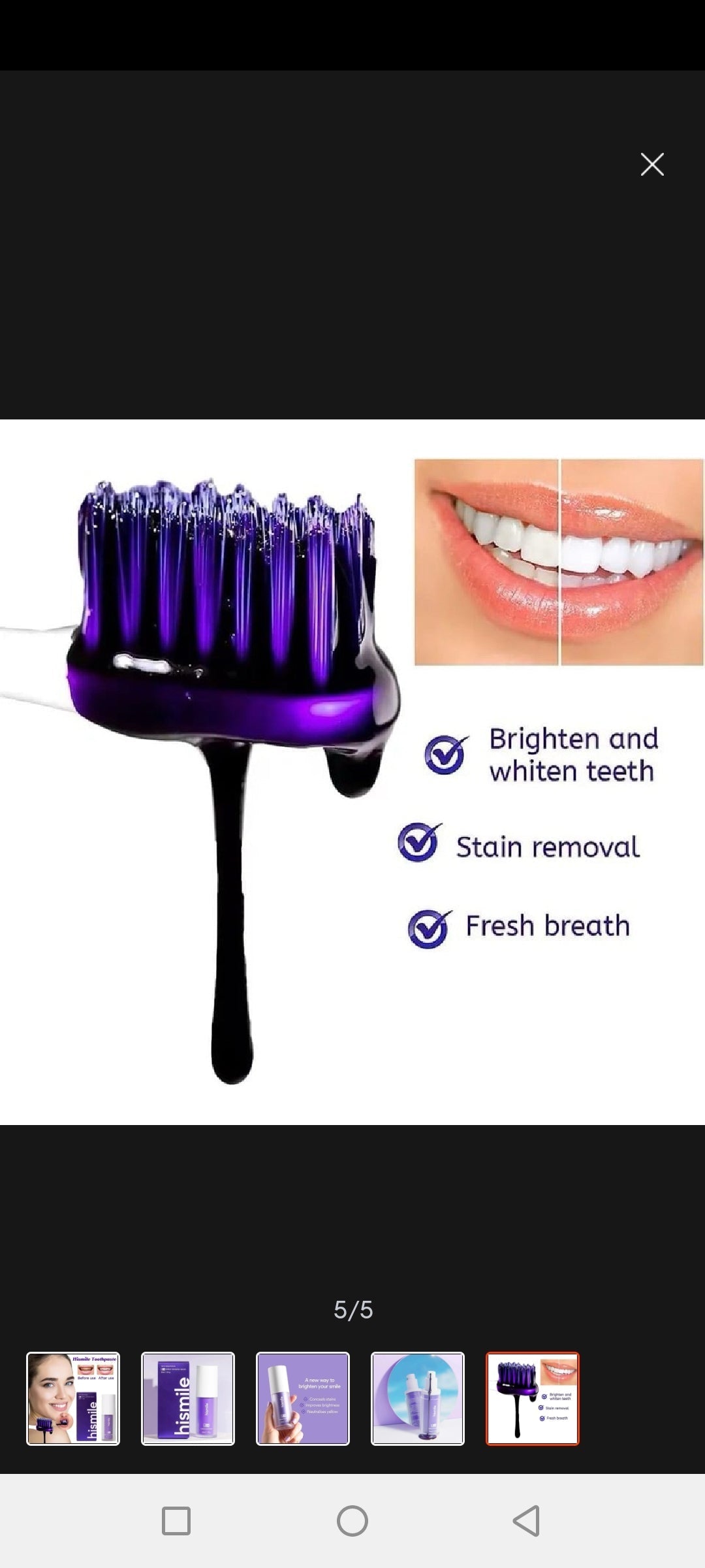 Hismile V34 Color Corrector Serum - Instant Teeth Whitening